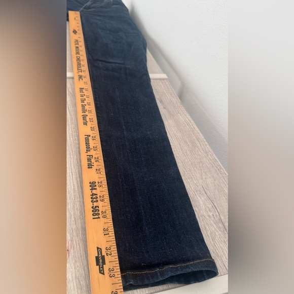 Tory Burch Super Skinny Dark Wash Jeans Midrise Luxe Stretch Size 28 - Picture 7 of 12